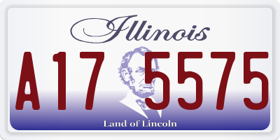 IL license plate A175575