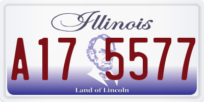 IL license plate A175577