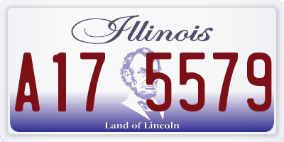 IL license plate A175579