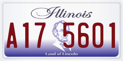 IL license plate A175601