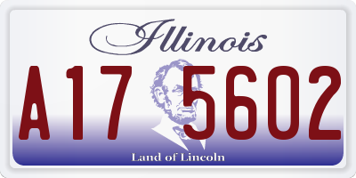 IL license plate A175602
