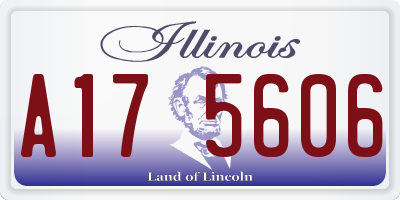 IL license plate A175606
