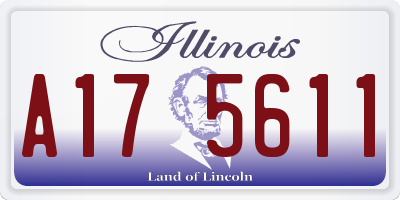 IL license plate A175611