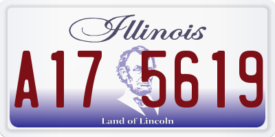 IL license plate A175619