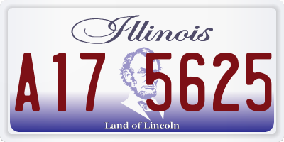 IL license plate A175625