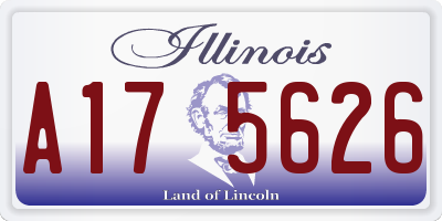 IL license plate A175626