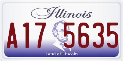 IL license plate A175635