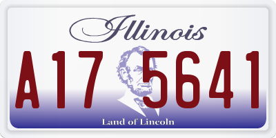 IL license plate A175641