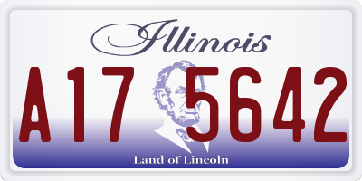 IL license plate A175642
