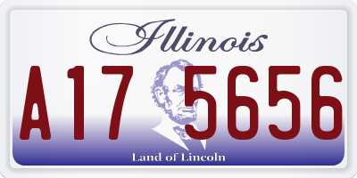 IL license plate A175656