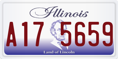 IL license plate A175659