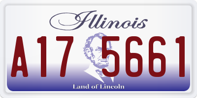 IL license plate A175661