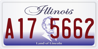 IL license plate A175662