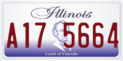 IL license plate A175664