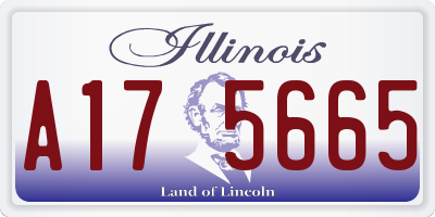 IL license plate A175665