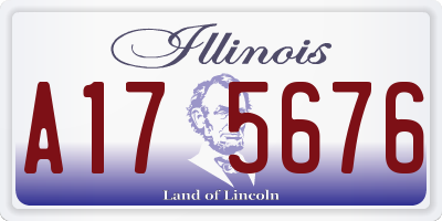 IL license plate A175676