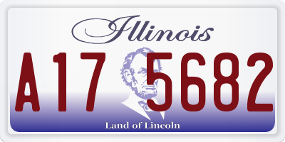 IL license plate A175682