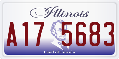 IL license plate A175683
