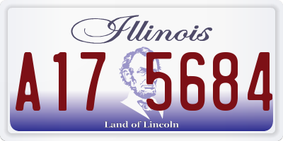 IL license plate A175684