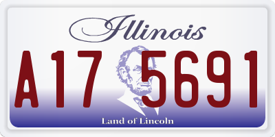 IL license plate A175691