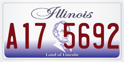 IL license plate A175692