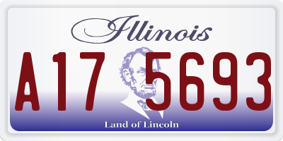 IL license plate A175693