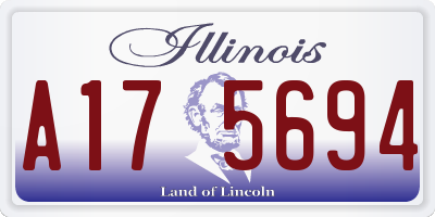 IL license plate A175694
