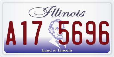 IL license plate A175696