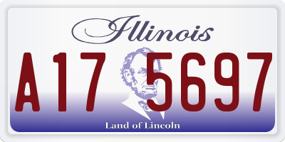 IL license plate A175697