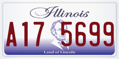 IL license plate A175699