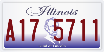 IL license plate A175711