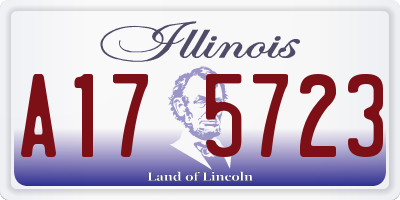 IL license plate A175723