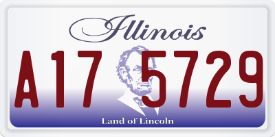 IL license plate A175729