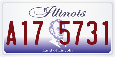 IL license plate A175731