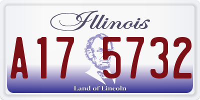 IL license plate A175732