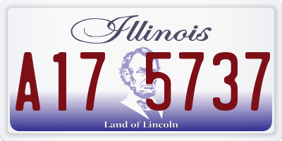 IL license plate A175737