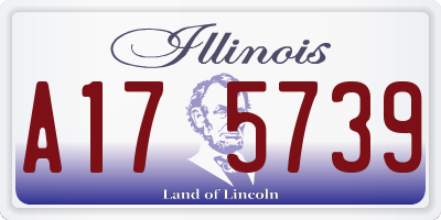 IL license plate A175739