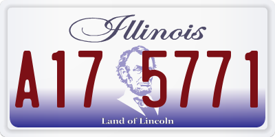 IL license plate A175771