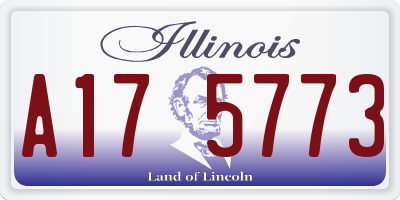 IL license plate A175773
