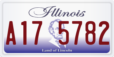 IL license plate A175782