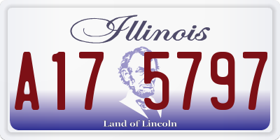 IL license plate A175797