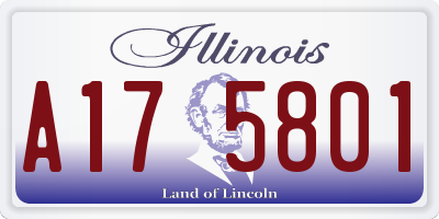 IL license plate A175801