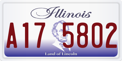 IL license plate A175802
