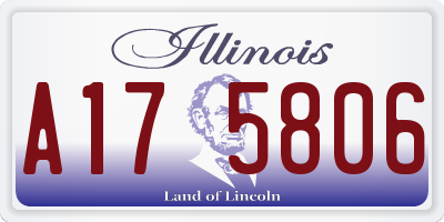 IL license plate A175806