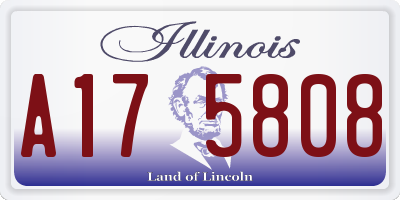 IL license plate A175808