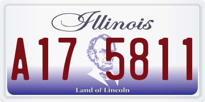IL license plate A175811