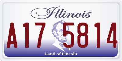 IL license plate A175814