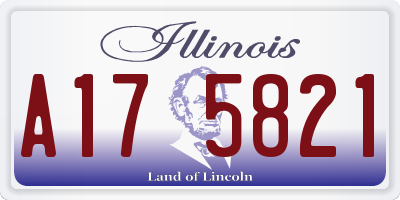 IL license plate A175821