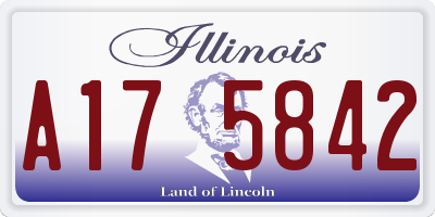 IL license plate A175842