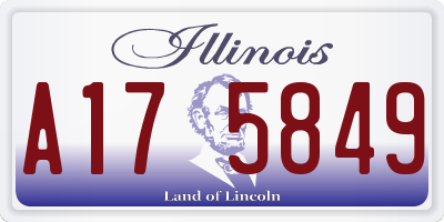 IL license plate A175849